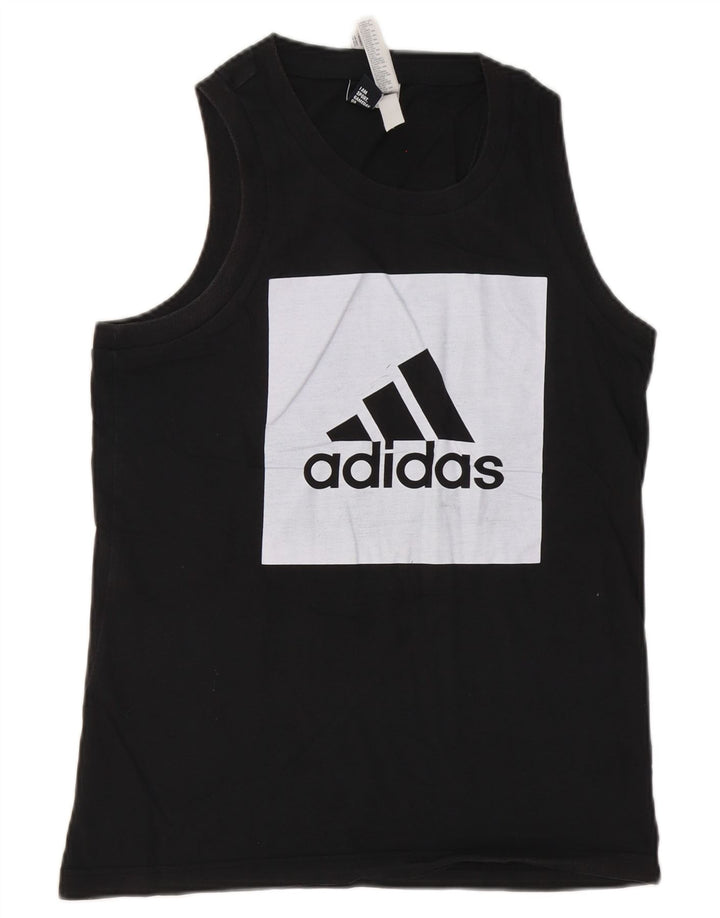 Adidas Hombre Graphic Vest Top Pequeño Algodón Negro