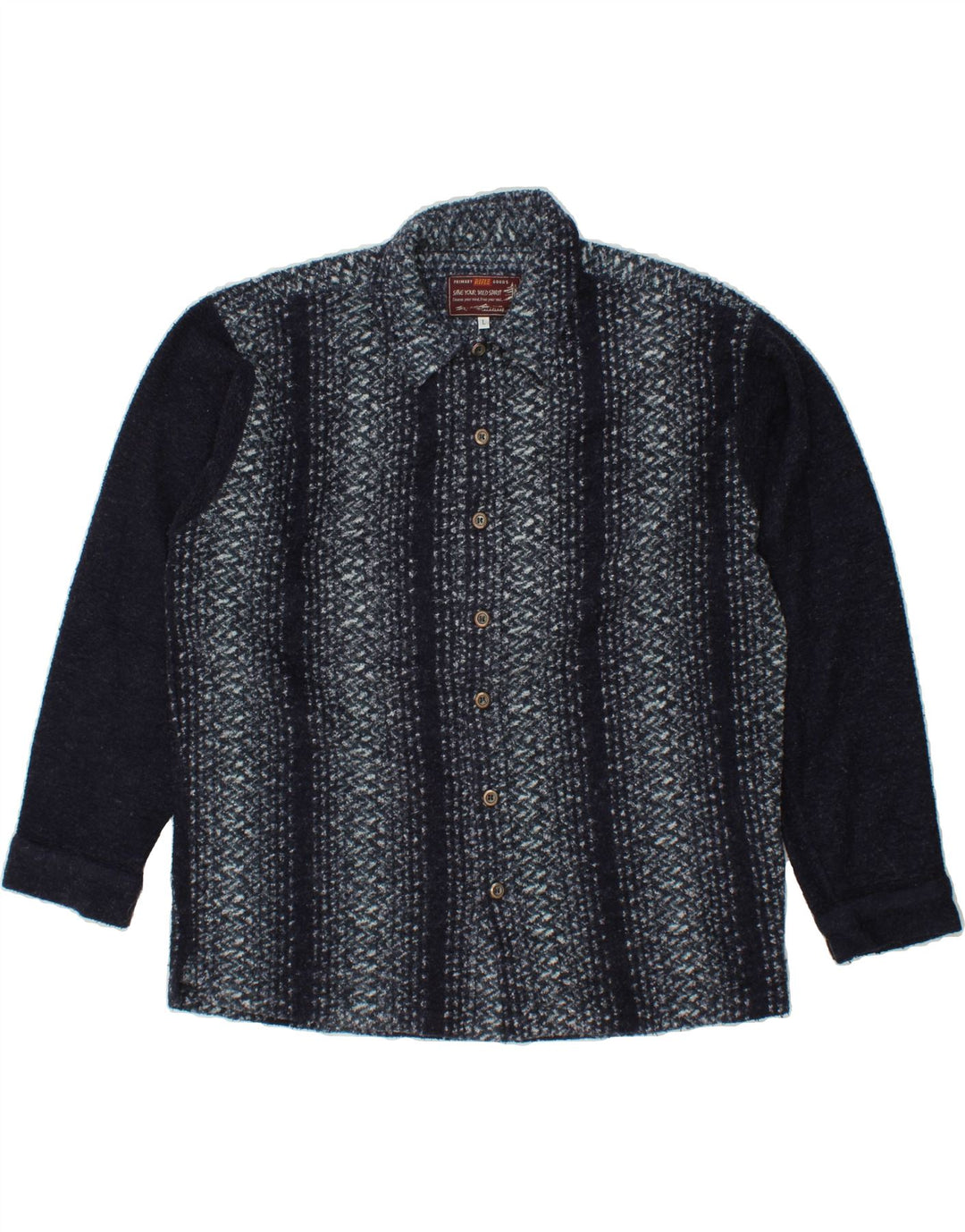 RIFLE Mens Cardigan Sweater Large Navy Blue Striped Acrylic Vintage Rifle and Second-Hand Rifle from Messina Hembry 