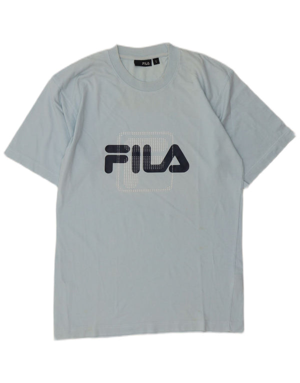 Fila - Camiseta gráfica para hombre, talla pequeña, algodón azul