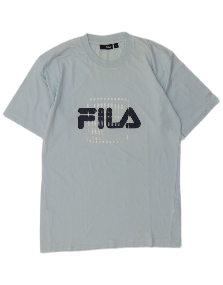 Fila - Camiseta gráfica para hombre, talla pequeña, algodón azul