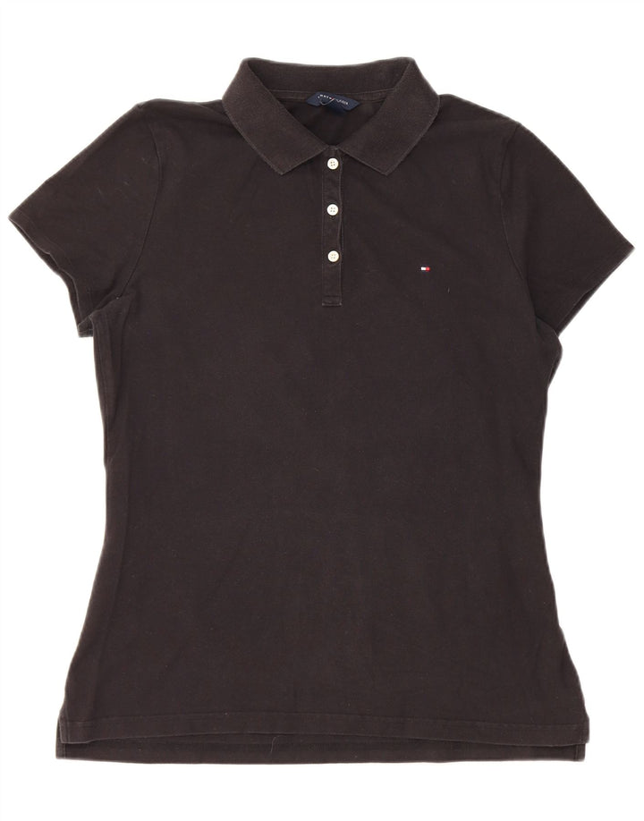 Tommy Hilfiger Polo para mujer UK 44 Grande Negro