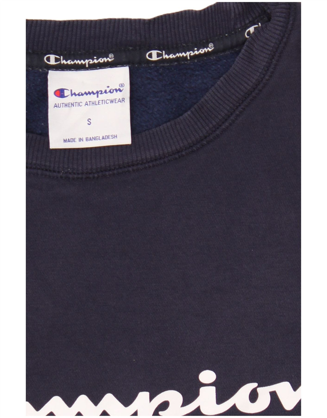 Champion Sudadera Gráfica para Hombre Jersey Pequeño Algodón Azul Marino