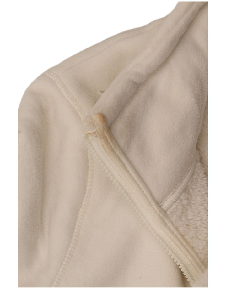 Marks & Spencer Chaqueta polar para mujer UK 20 2XL Algodón blanco