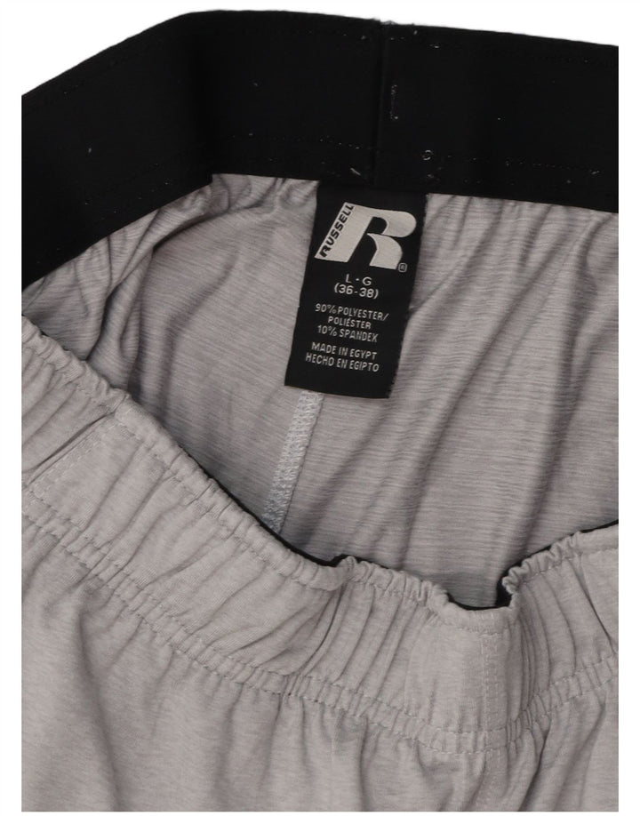 RUSSELL ATHLETIC Pantalones cortos deportivos para hombre Poliéster gris grande