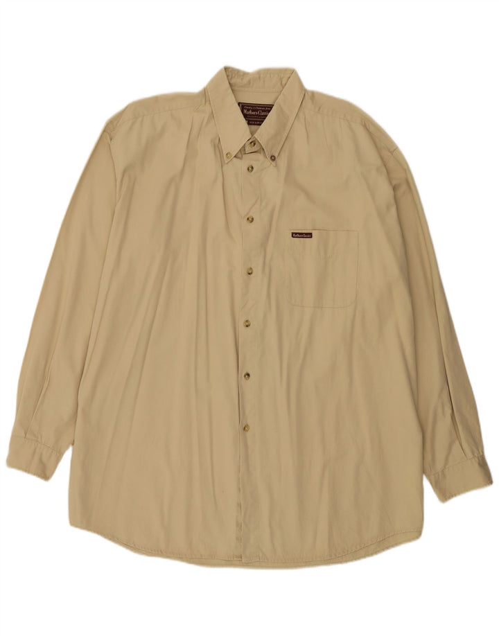 Camisa Marlboro Classics Hombre 3XL Algodón Beige