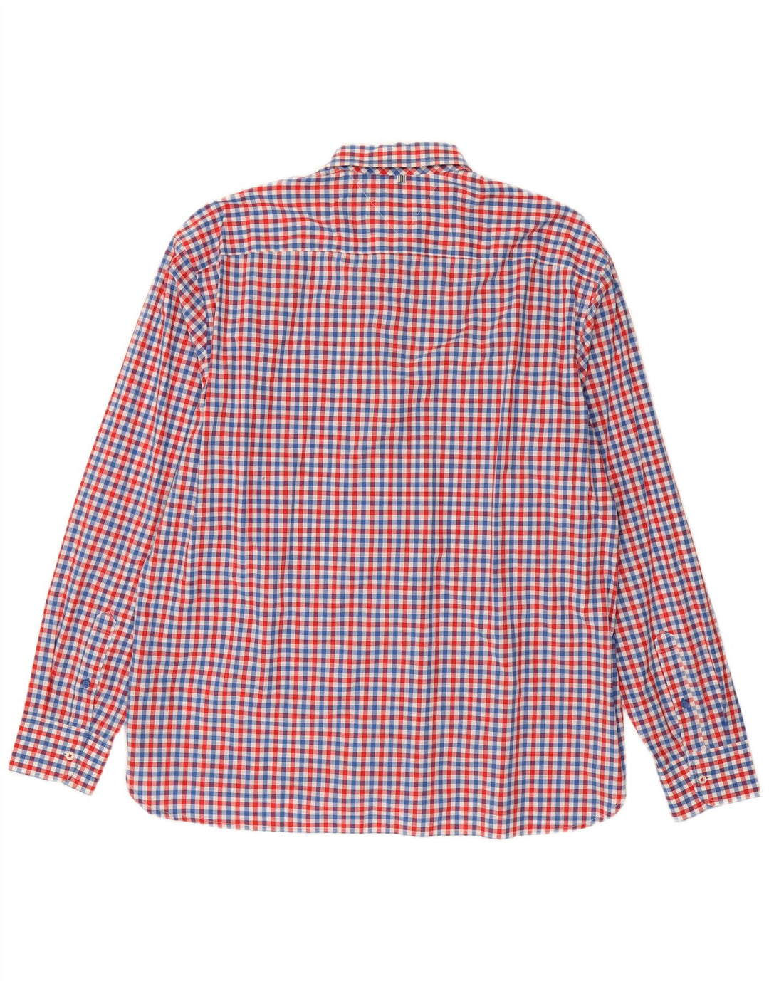 Tommy Hilfiger Camisa de ajuste personalizado para hombre 2XL Algodón a cuadros rojo