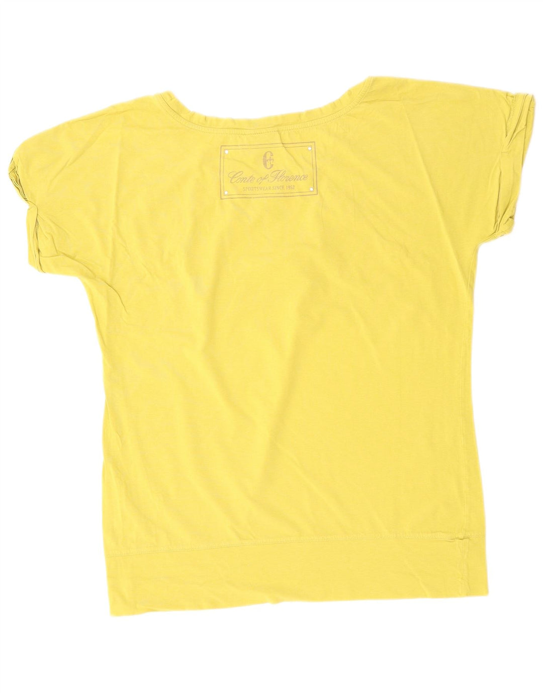 CONTE OF FLORENCE Camiseta para mujer Top UK 14 Algodón caqui mediano