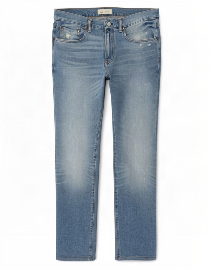 Vaqueros ajustados desgastados para hombre Gap W32 L32 Azul