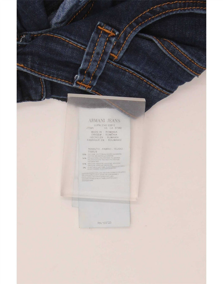 Jeans Armani Mujer Rectos W31 L32 Azul Marino Algodón