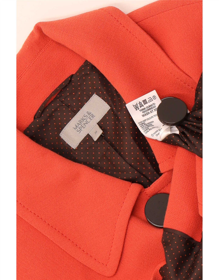 Marks & Spencer Chaqueta tipo blazer con doble botonadura para mujer UK 20 2XL Naranja
