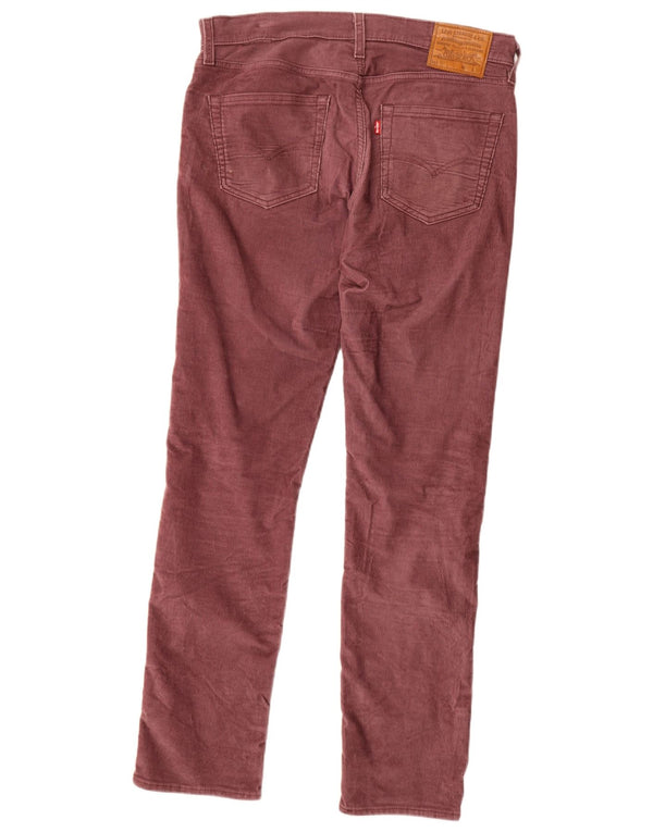 Levi's Mujer 511 Slim Pana Pantalones W32 L34 Borgoña