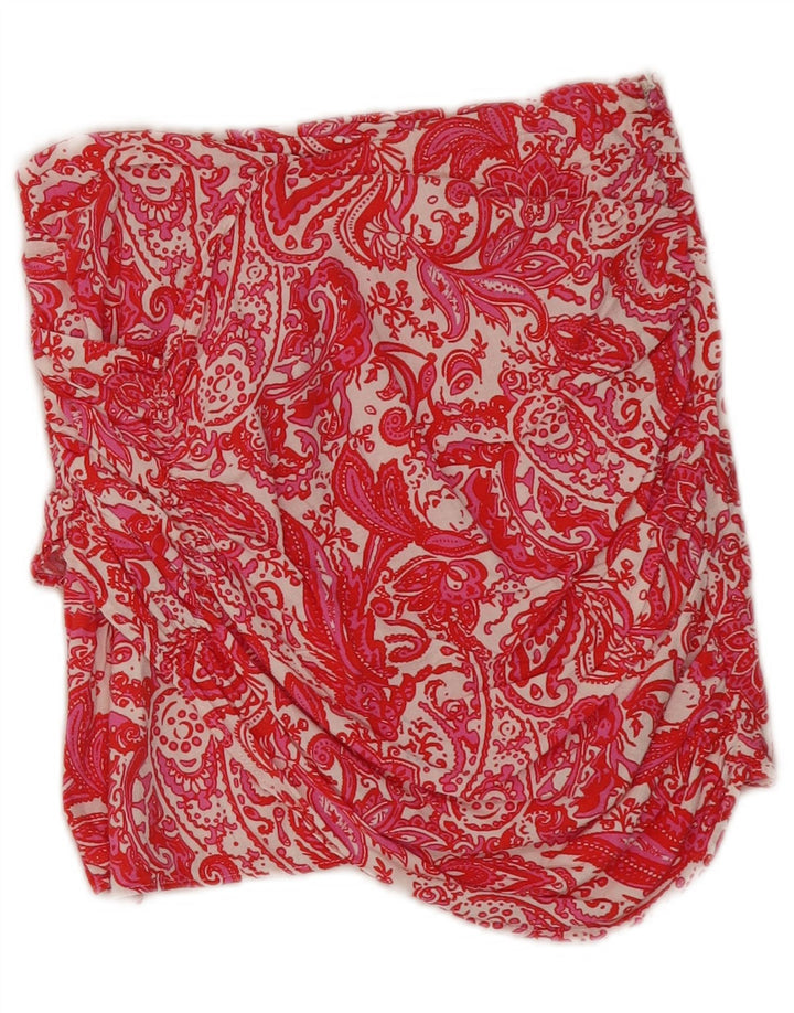 Minifalda Zara Mujer Mediana W28 Rojo Paisley