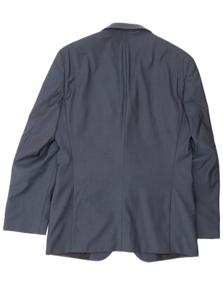 Hugo Boss Chaqueta tipo blazer de 2 botones para hombre IT 48 Lana azul marino mediana