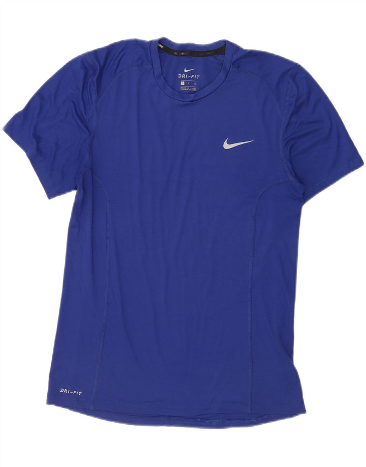 Nike - Camiseta Dri Fit para hombre, talla pequeña, poliéster azul