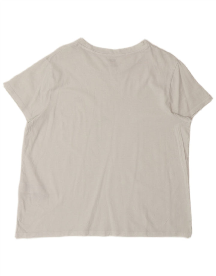 Levi's Camiseta para mujer Top UK 46 Large White Cotton