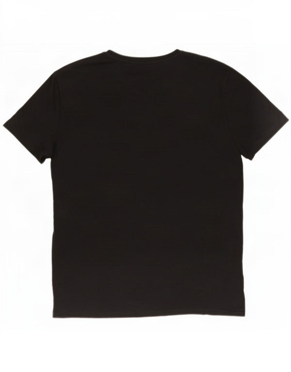 Polo Ralph Lauren - Camiseta ajustada personalizada para hombre, talla grande, algodón negro