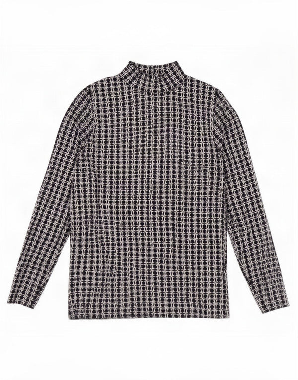 Marks & Spencer Top para mujer de manga larga UK 46 Grande Algodón floral azul marino