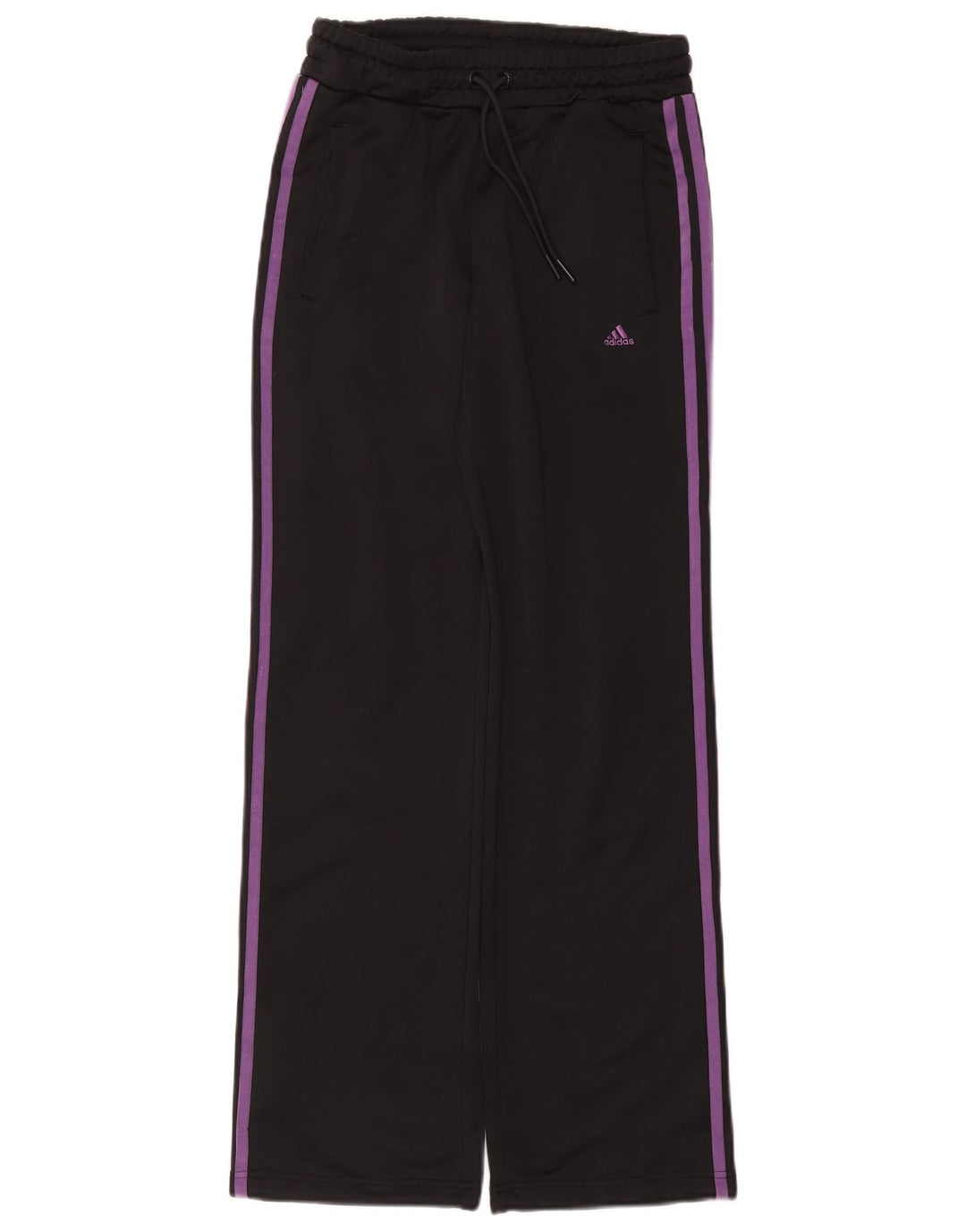 ADIDAS Pantalones de chándal para mujer UK 10 Small Black Poliéster
