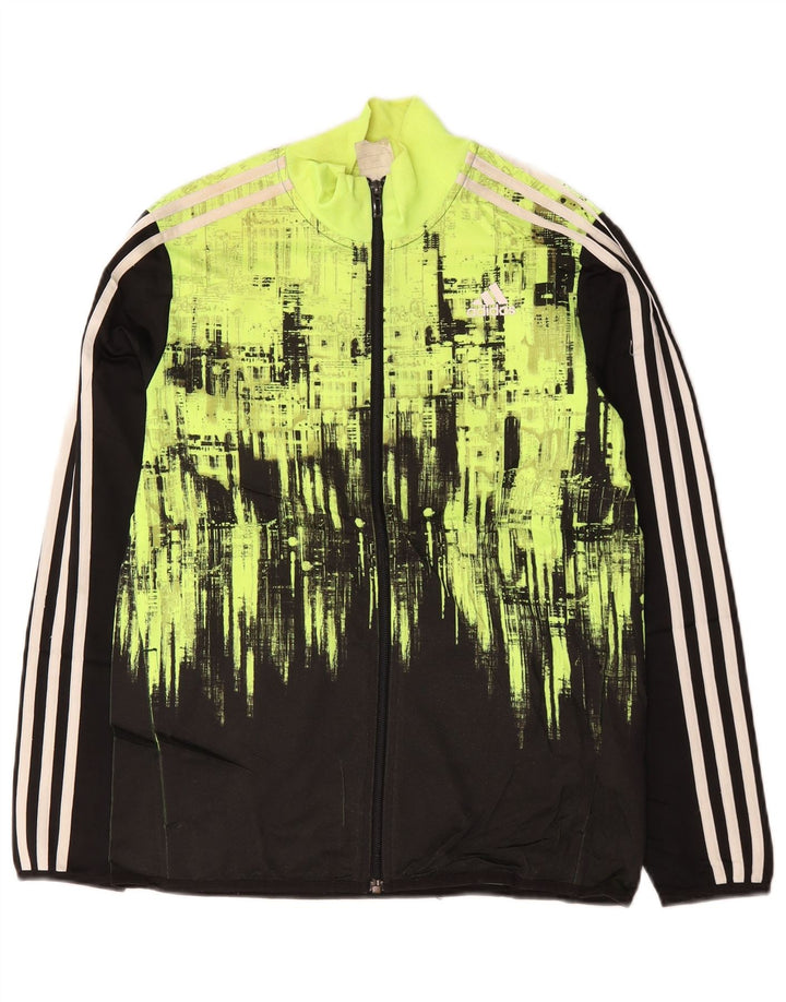 Adidas - Chaqueta de chándal para niño, 13-14 años, color verde, poliéster