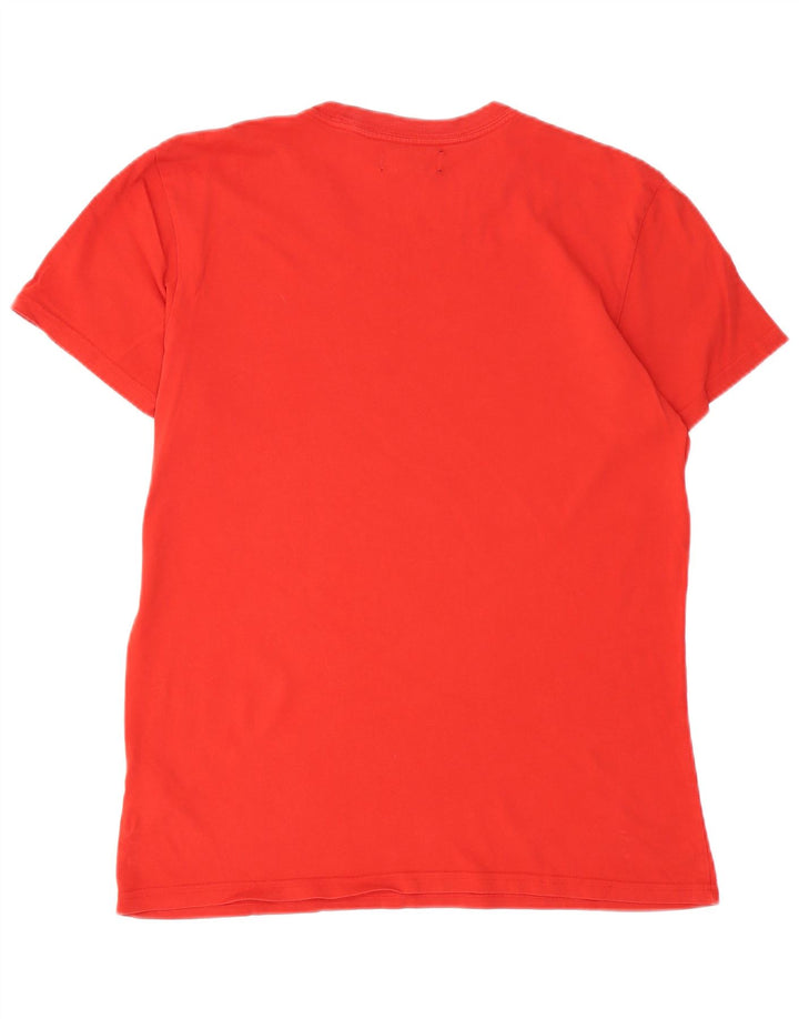 ADIDAS Camiseta gráfica para hombre Top Algodón rojo medio