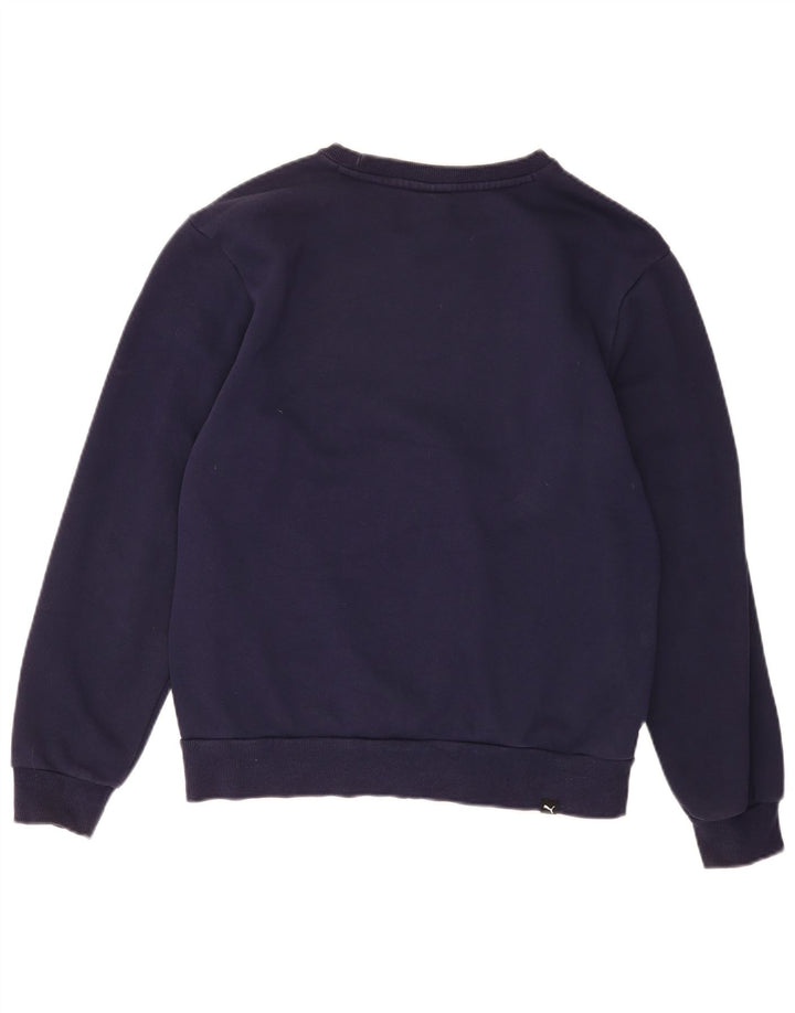 Puma Hombre Sudadera Gráfica Jumper Medium Azul Marino Algodón
