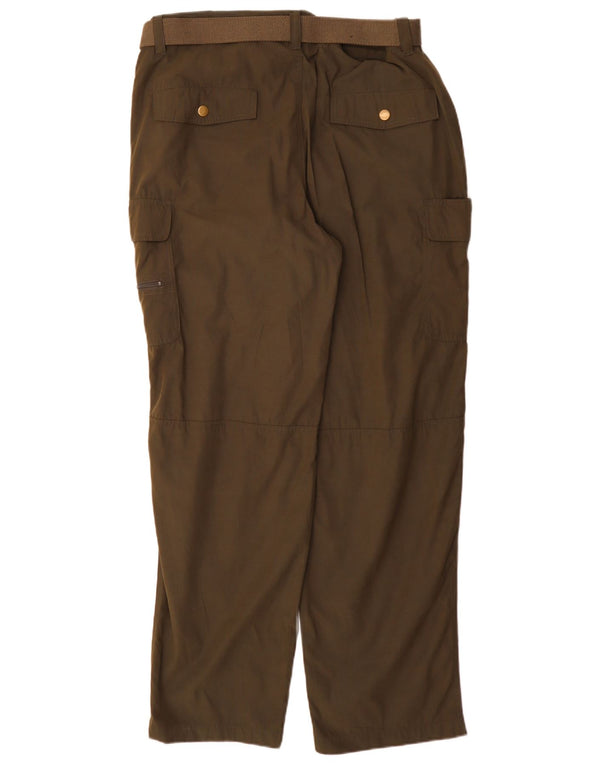 Hubertus Pantalones cargo holgados para hombre W34 L13 Algodón verde