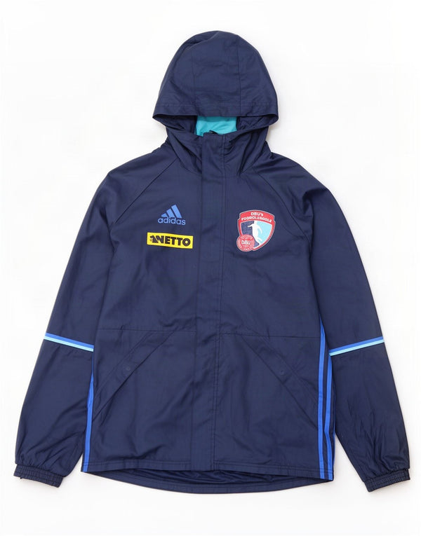 Adidas Hombre Gráfico Con Capucha Chándal Top Chaqueta Mediana Azul Marino Poliéster