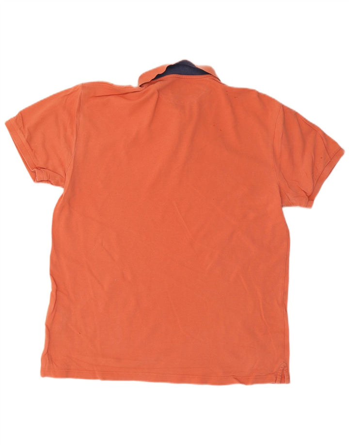 Hackett Polo Classic Fit para hombre de algodón naranja grande