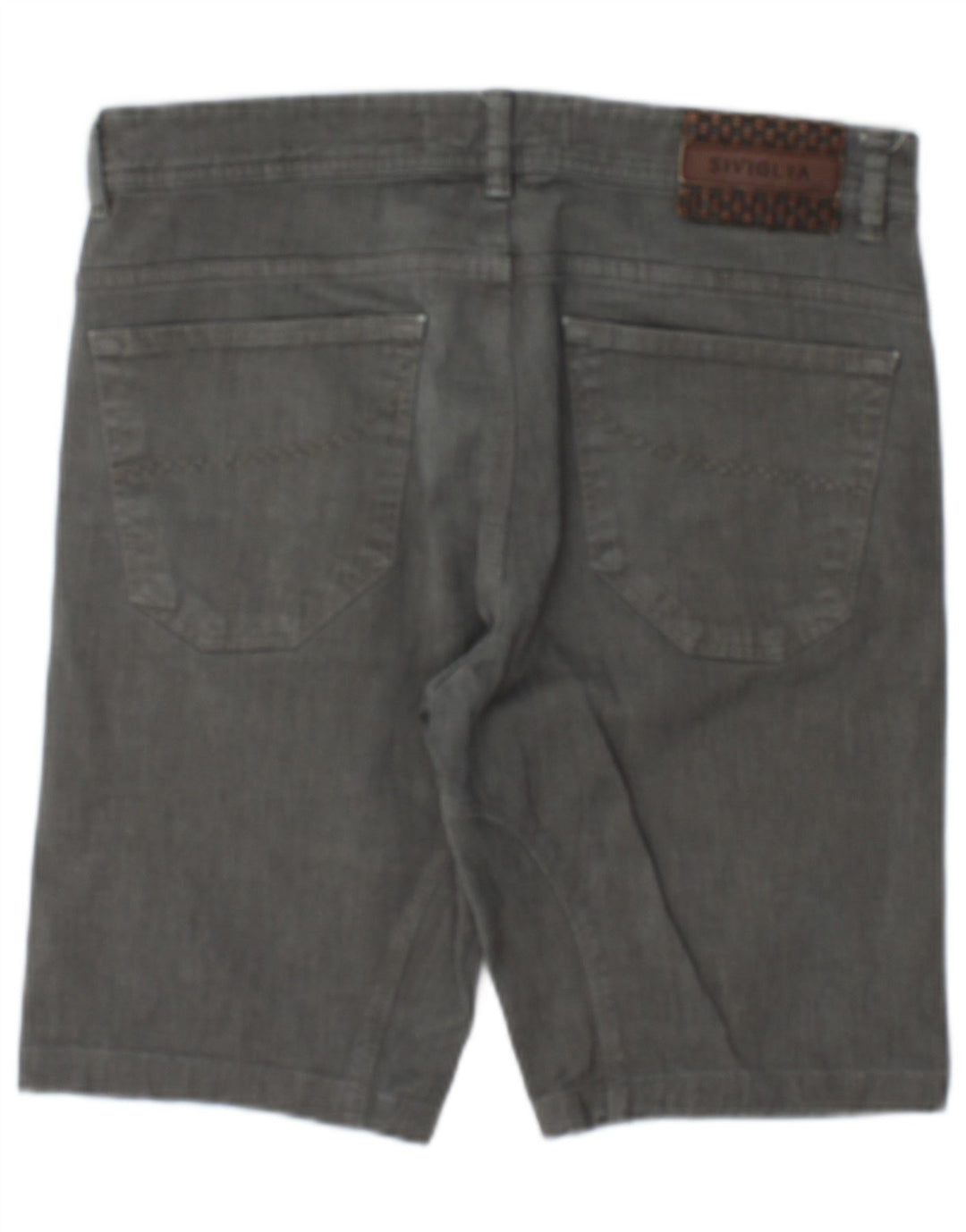 SIVIGLIA Pantalones cortos casuales para hombre W32 Algodón gris medio
