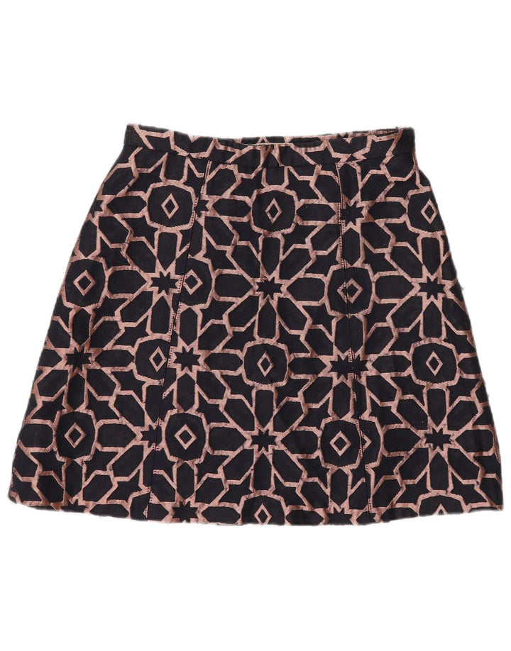 Max&Co. Minifalda para mujer UK 6 XS W26 Poliéster geométrico azul marino