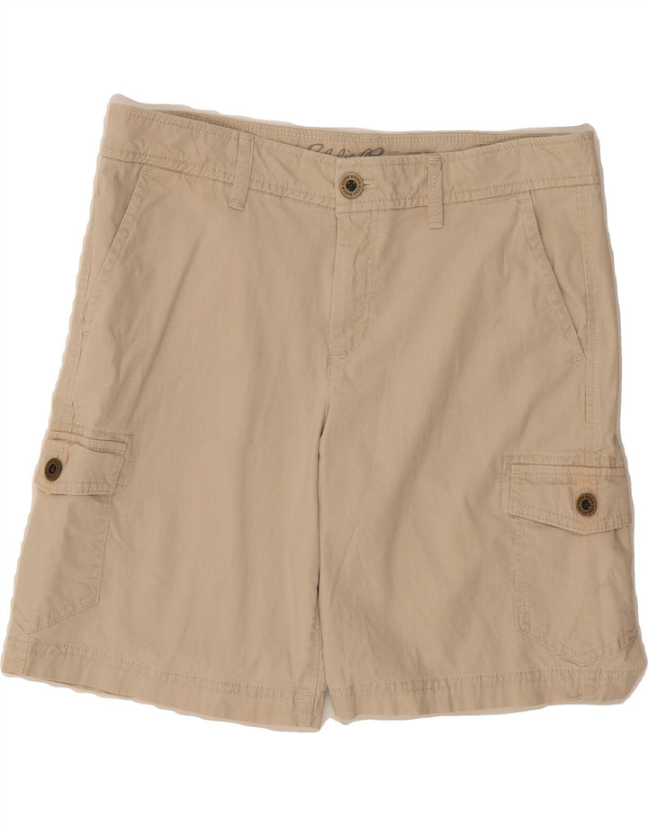 EDDIE BAUER Womens Cargo Shorts US 6 Medium W32 Beige Cotton Vintage Eddie Bauer and Second-Hand Eddie Bauer from Messina Hembry 