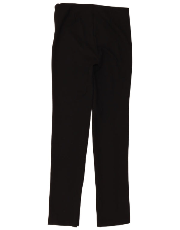 Zara Mujer Pantalones Casuales Slim Small W26 L33 Negro
