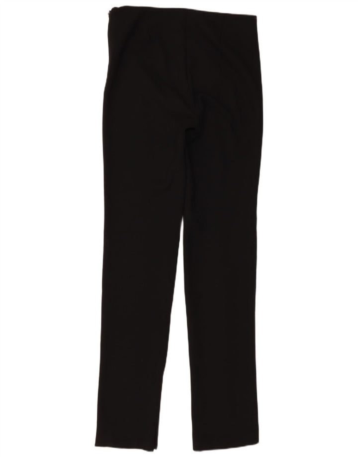 Zara Mujer Pantalones Casuales Slim Small W26 L33 Negro
