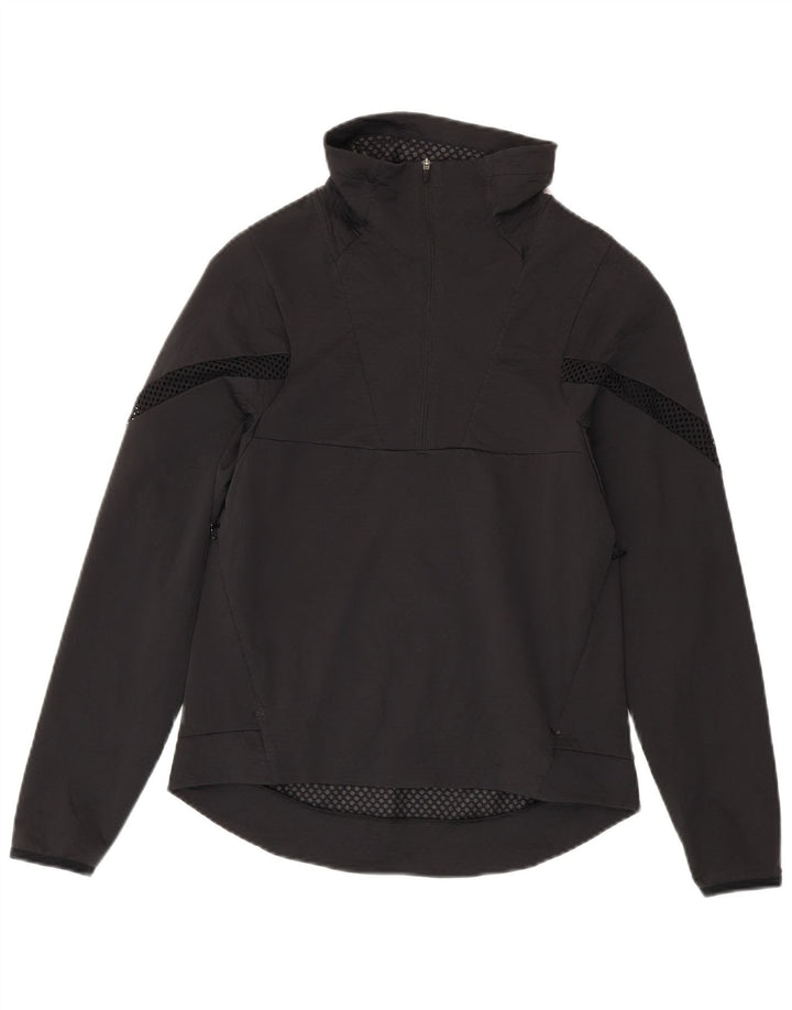 Nike Dri Fit - Chándal con cremallera y cuello para hombre, talla pequeña, poliéster negro