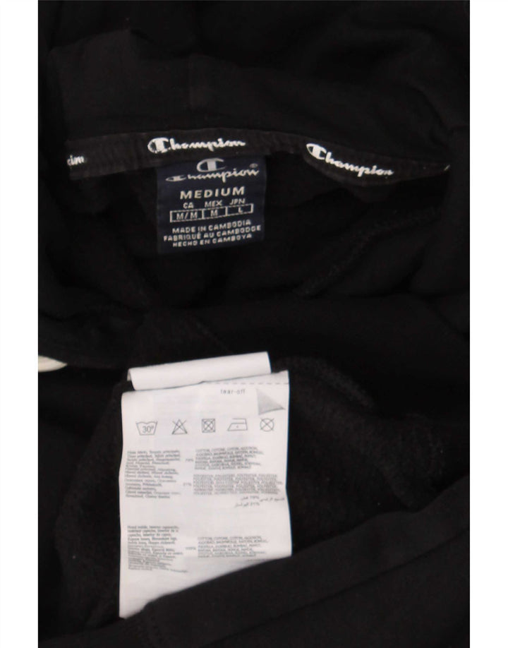 Champion Sudadera Con Capucha Gráfica Para Hombre Jersey De Algodón Negro Mediano