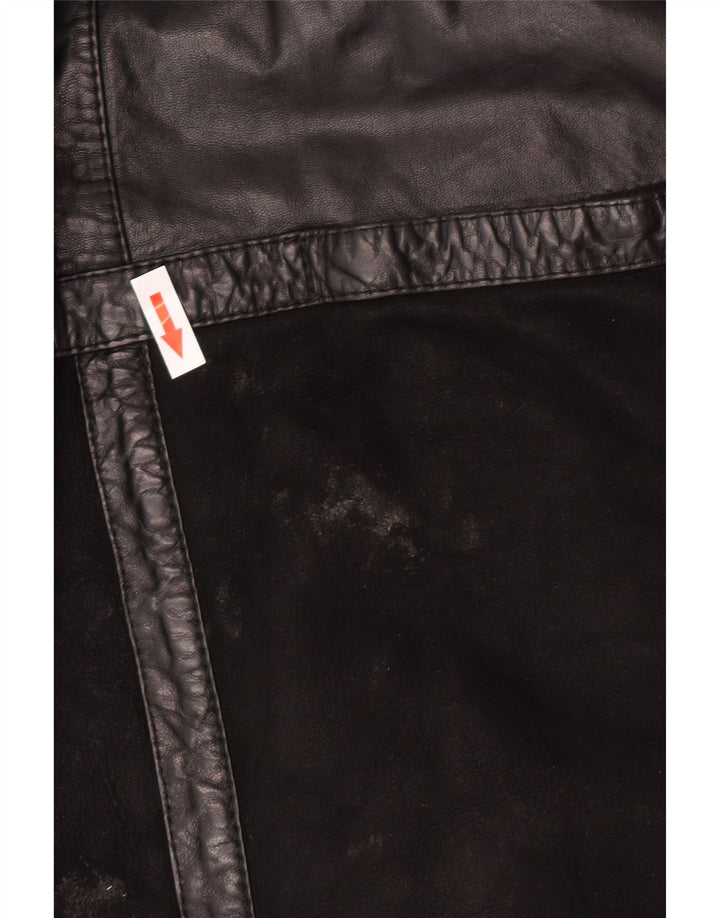 Abrigo de piel de oveja extragrande para mujer Skinni IT 40 Small Black Shearling