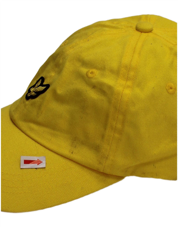 LYLE & SCOTT Gorra de béisbol gráfica para hombre Talla única Algodón amarillo Clásico
