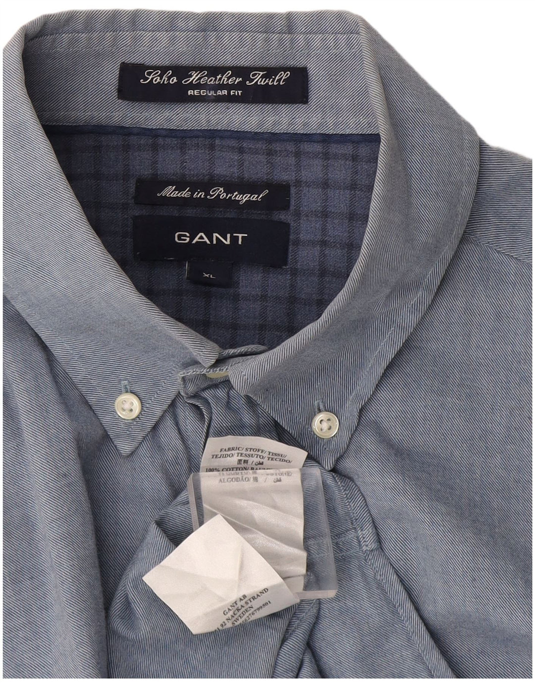 Gant Hombre Soho Regular Fit Camisa XL Algodón Azul