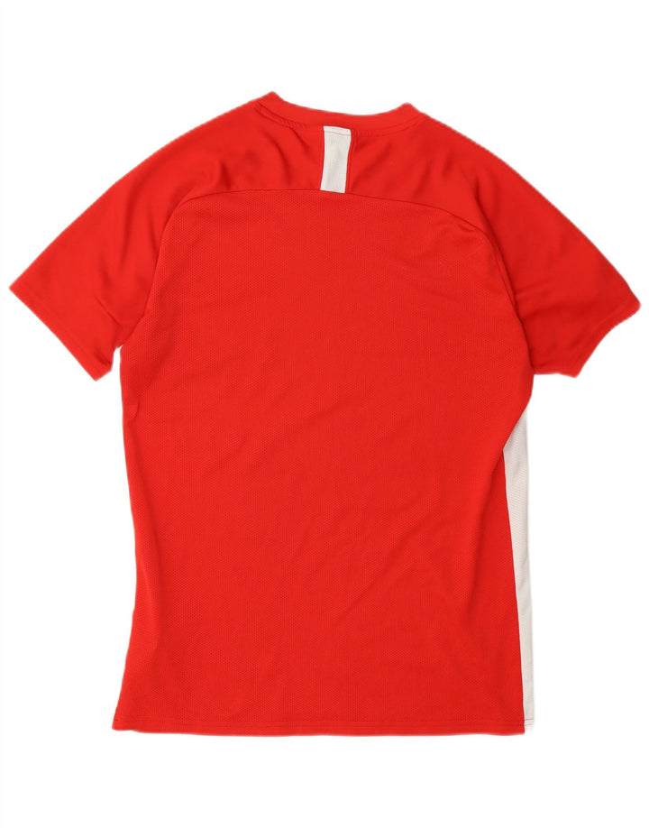 Camiseta Nike Dri Fit para hombre Top medio rojo color block Poliéster