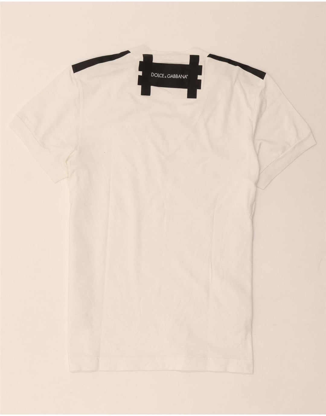 Dolce & Gabbana Camiseta estampada para mujer IT 44 Medium White Colourblock