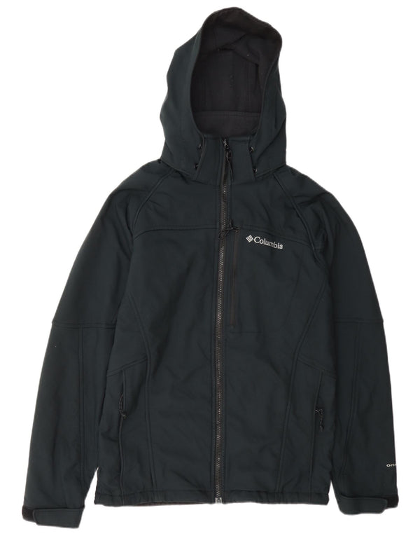 Columbia Chaqueta cortavientos con capucha Omni-Shield para hombre UK 36 Small Azul marino