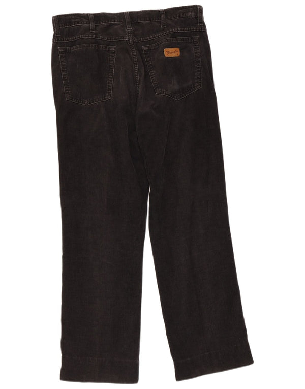 Wrangler Pantalones rectos de pana para hombre W32 L28 Black