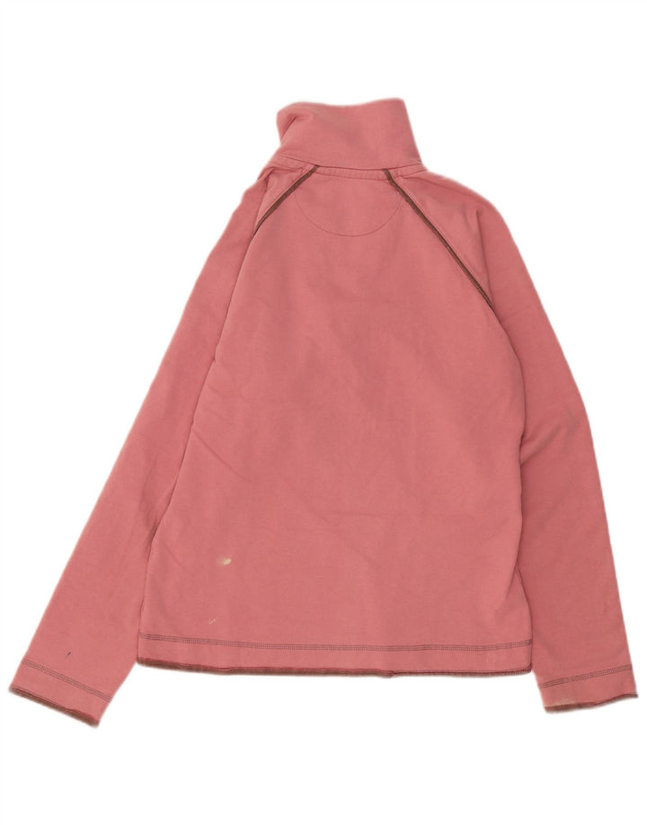 Fat Face Sudadera con Cuello y Cremallera para Mujer UK 8 Small Pink Cotton