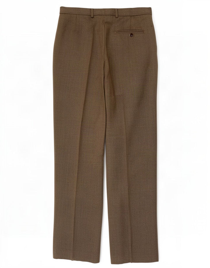 Marks & Spencer Pantalón de traje de corte regular para hombre W32 L31 Lana beige
