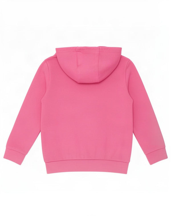 Adidas - Sudadera con capucha para niña, 5-6 años, algodón rosa