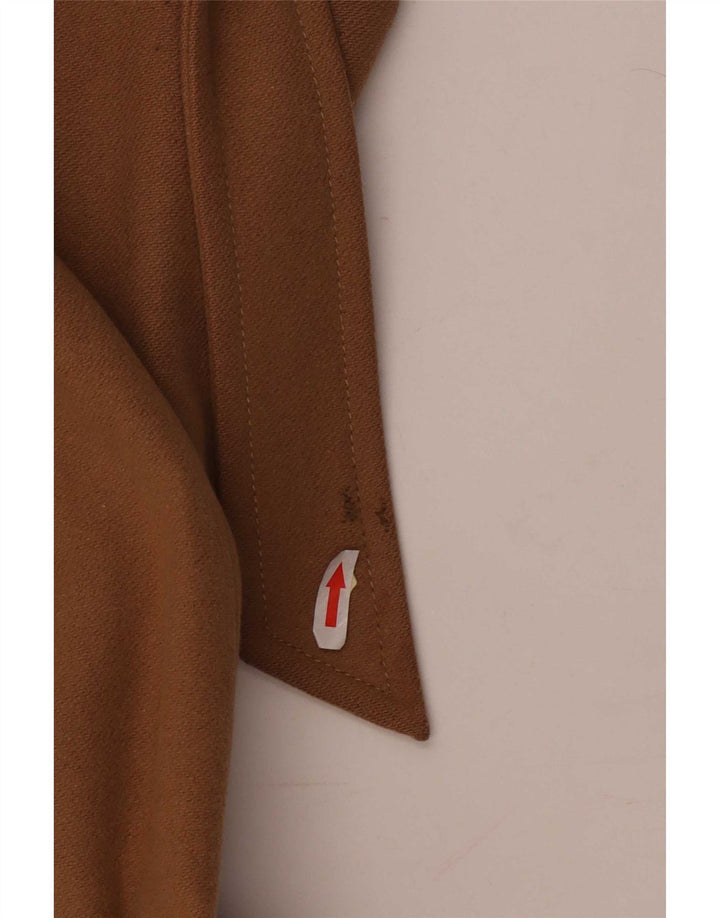 Benetton Abrigo Cruzado IT 44 Lana Beige Medio
