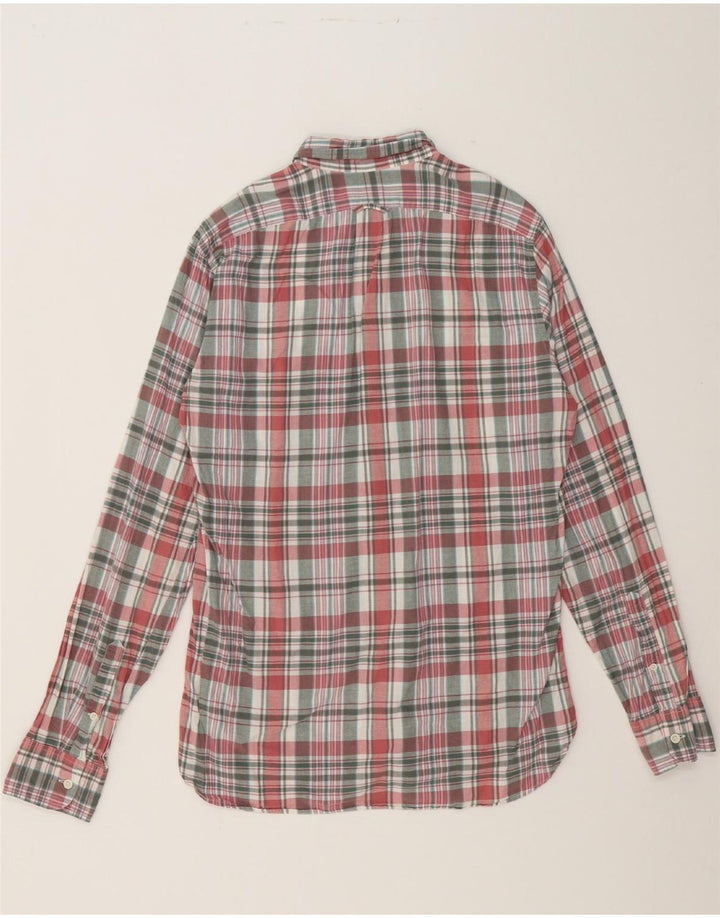 J. CREW Mens Shirt Medium Pink Check Cotton Vintage J. Crew and Second-Hand J. Crew from Messina Hembry 