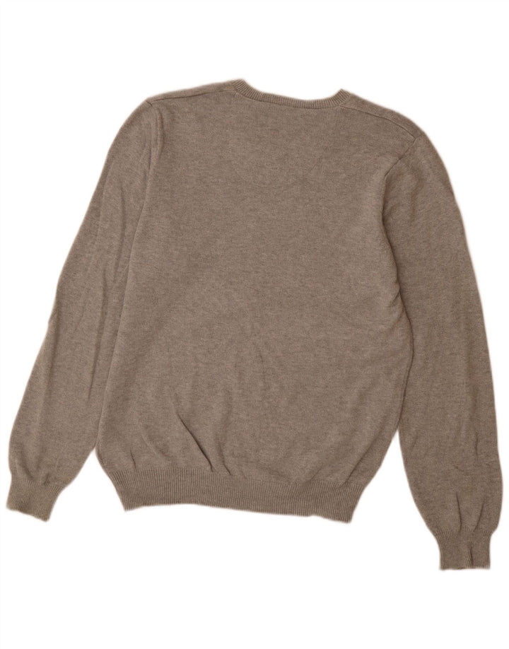 Marks & Spencer Jersey para Hombre con Cuello en V Azul Harbor Pequeño Gris Moteado