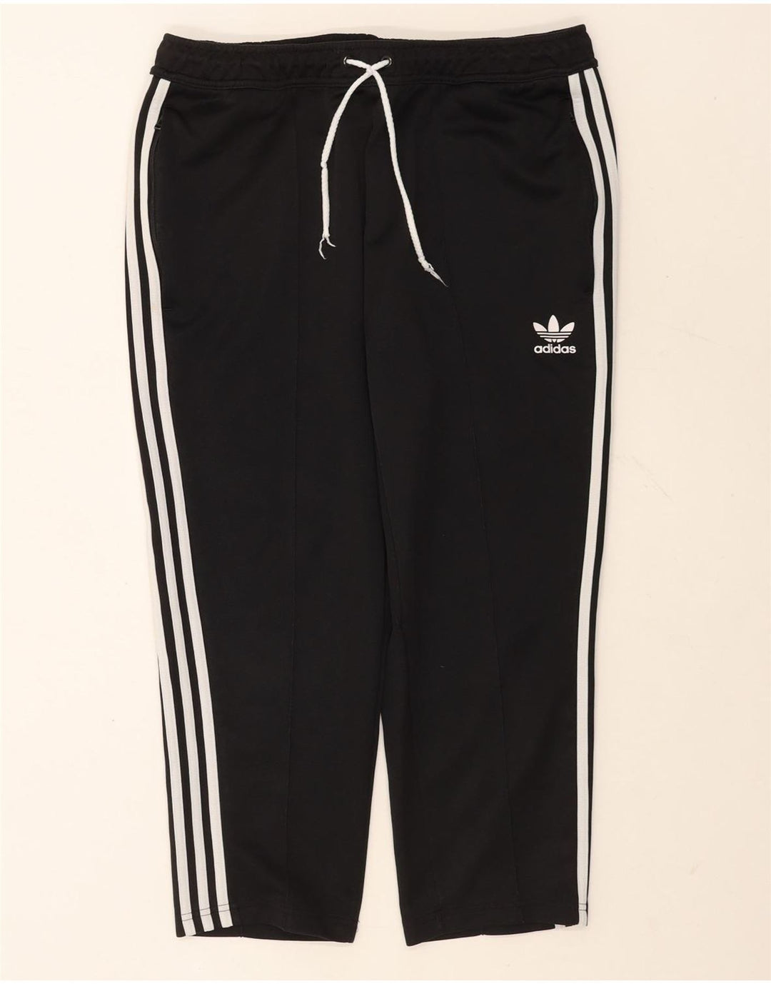 Adidas Mens Capri Chándal Pantalones Grande Negro Poliéster