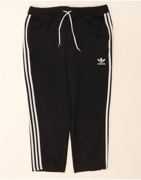 Adidas Mens Capri Chándal Pantalones Grande Negro Poliéster